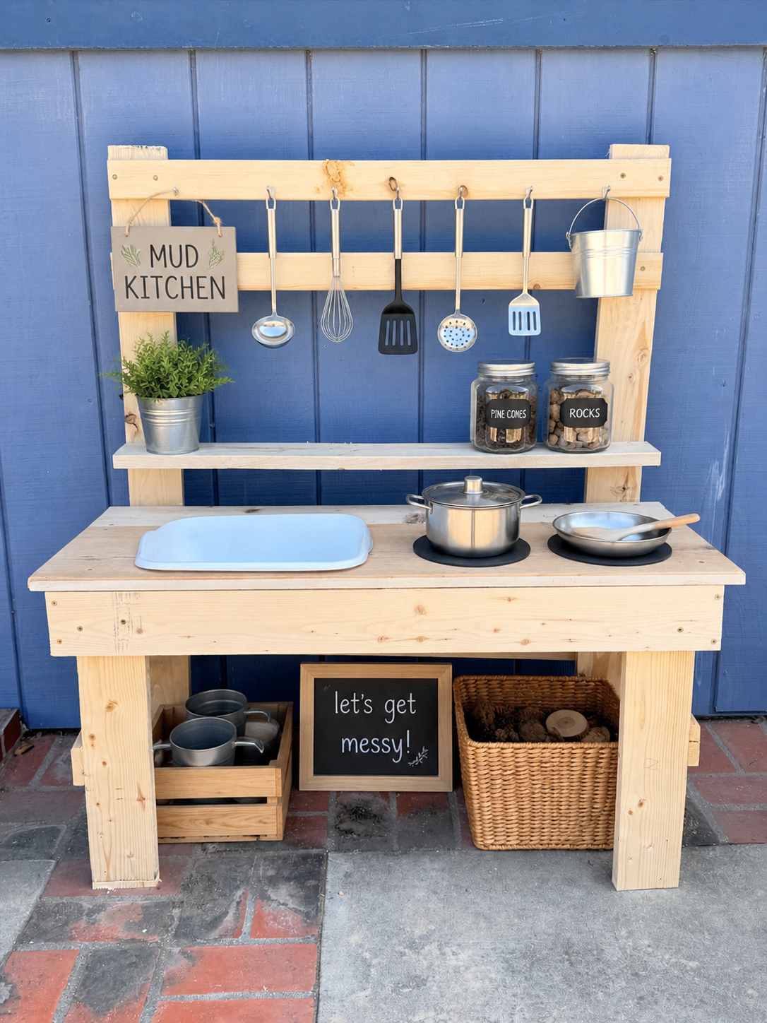Mud kitchen setup