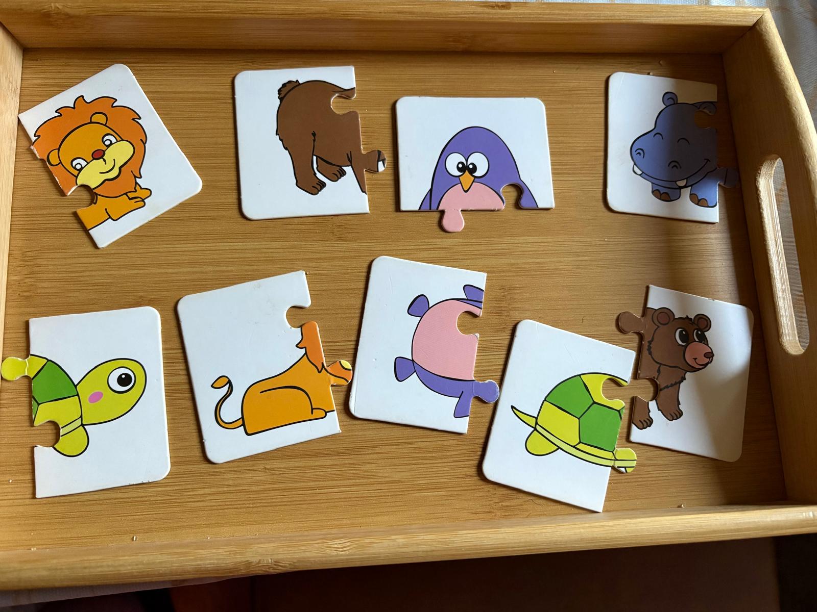 Animal puzzle tray